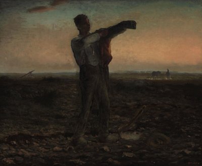 The End of the Day, Evening Effect by Jean Francois Millet